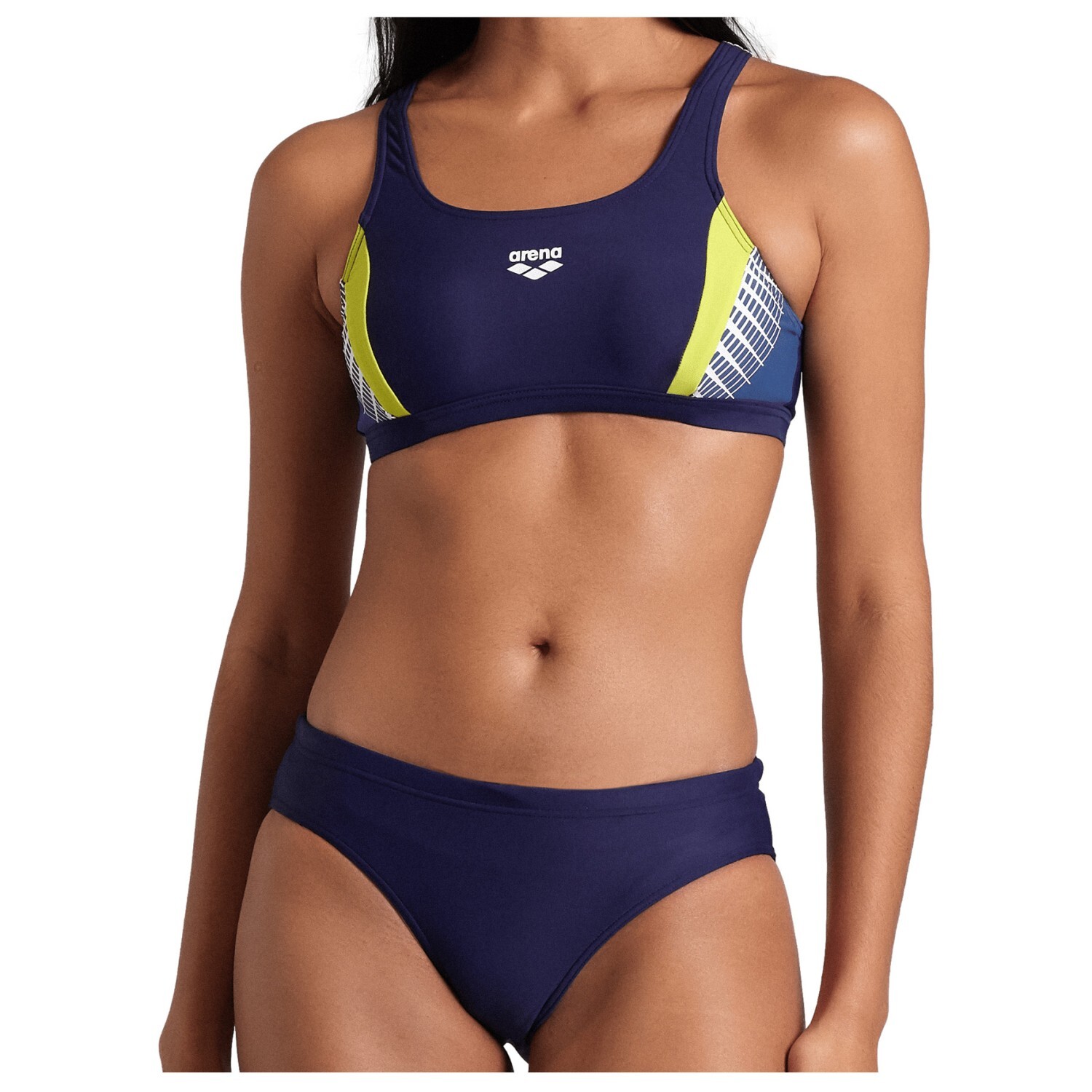 

Бикини Arena Women's Threefold Two Pieces, цвет Navy/Grey Blue/Soft Green