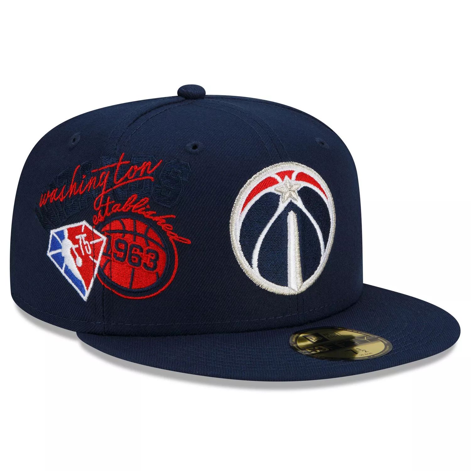 

Мужская кепка New Era Navy Washington Wizards Back Half 59FIFTY