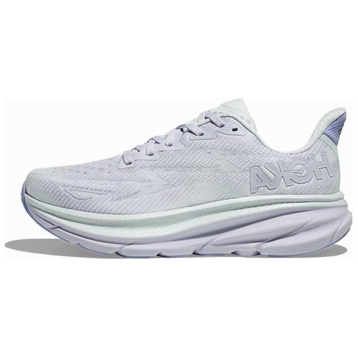 

Кроссовки HOKA ONE ONE Clifton 9 Lifestyle Shoes Women's Low-top Purplish-gray, серый