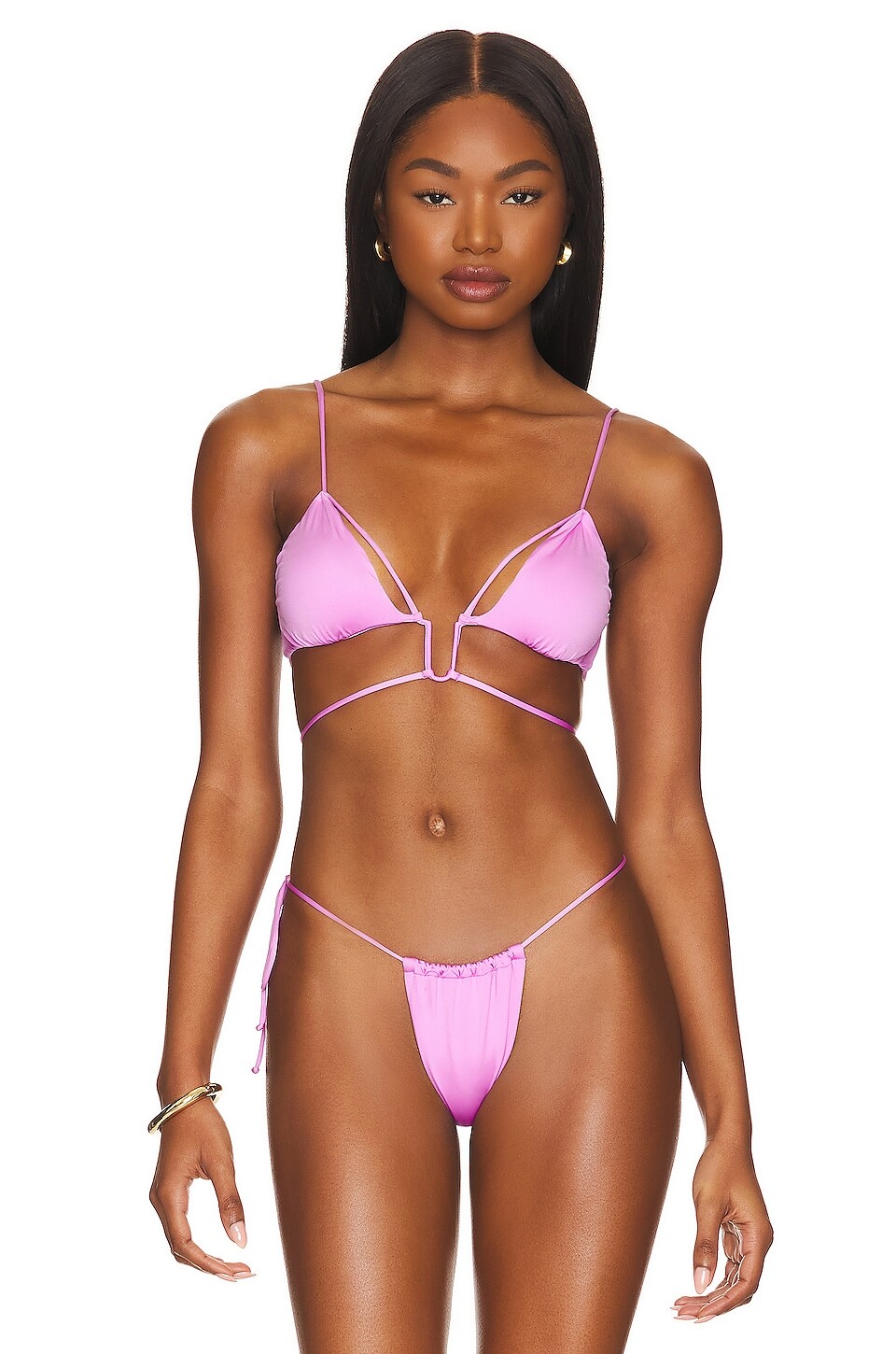 

Топ Monica Hansen Beachwear Money Maker Deep U String, цвет Orchid