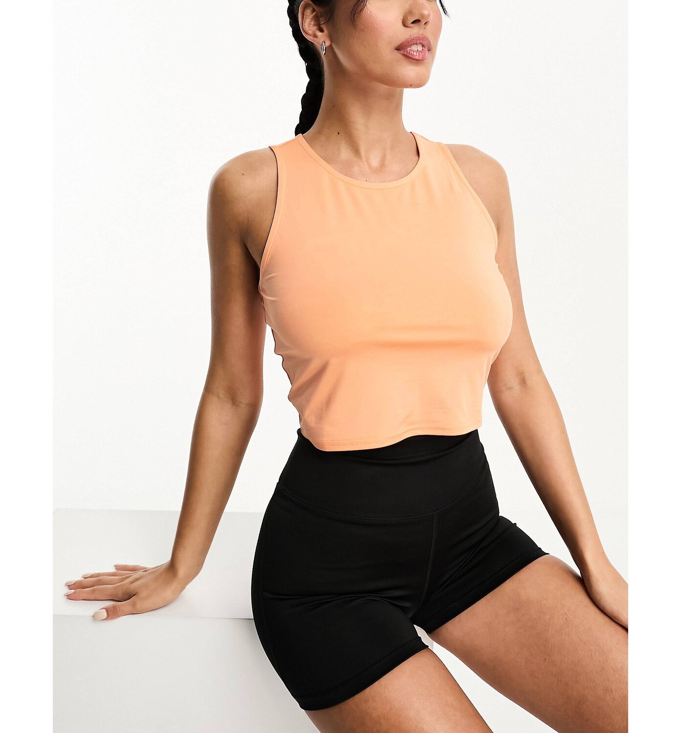 

Слегка укороченный топ без рукавов ASOS 4505 icon, Оранжевый