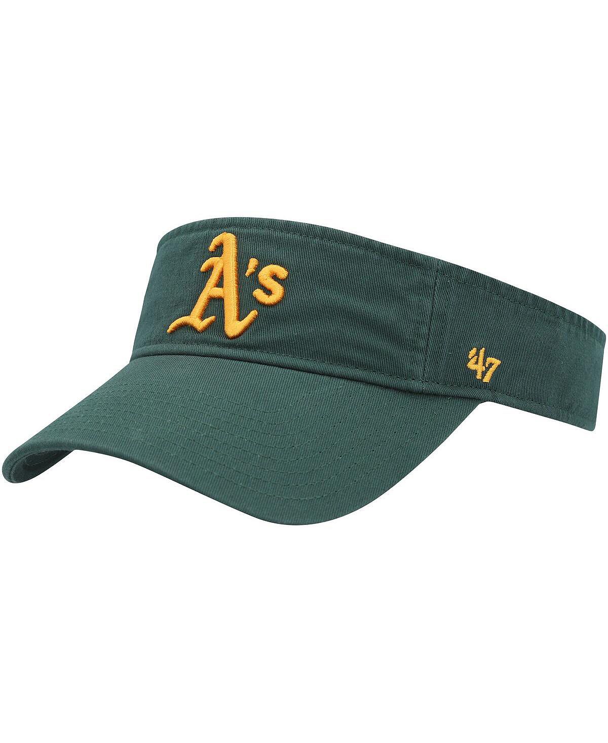 

Мужская зеленая регулируемая козырек Oakland Athletics Clean Up '47 Brand