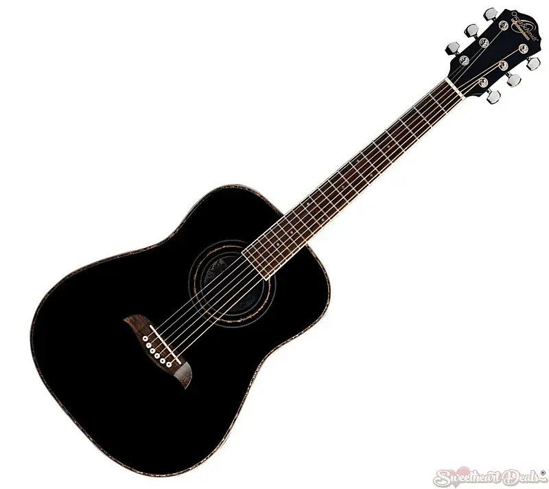 

Акустическая гитара Oscar Schmidt OGHSBLH 1/2 Size Dreadnought Left Hand Acoustic Guitar - Black