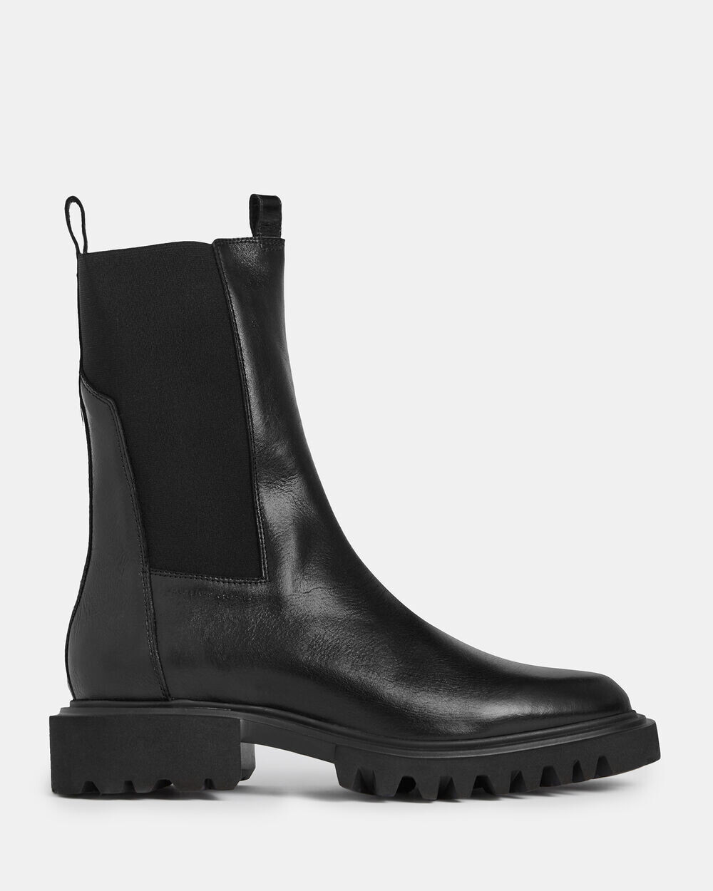 

Кожаные сапоги Холли AllSaints, черный