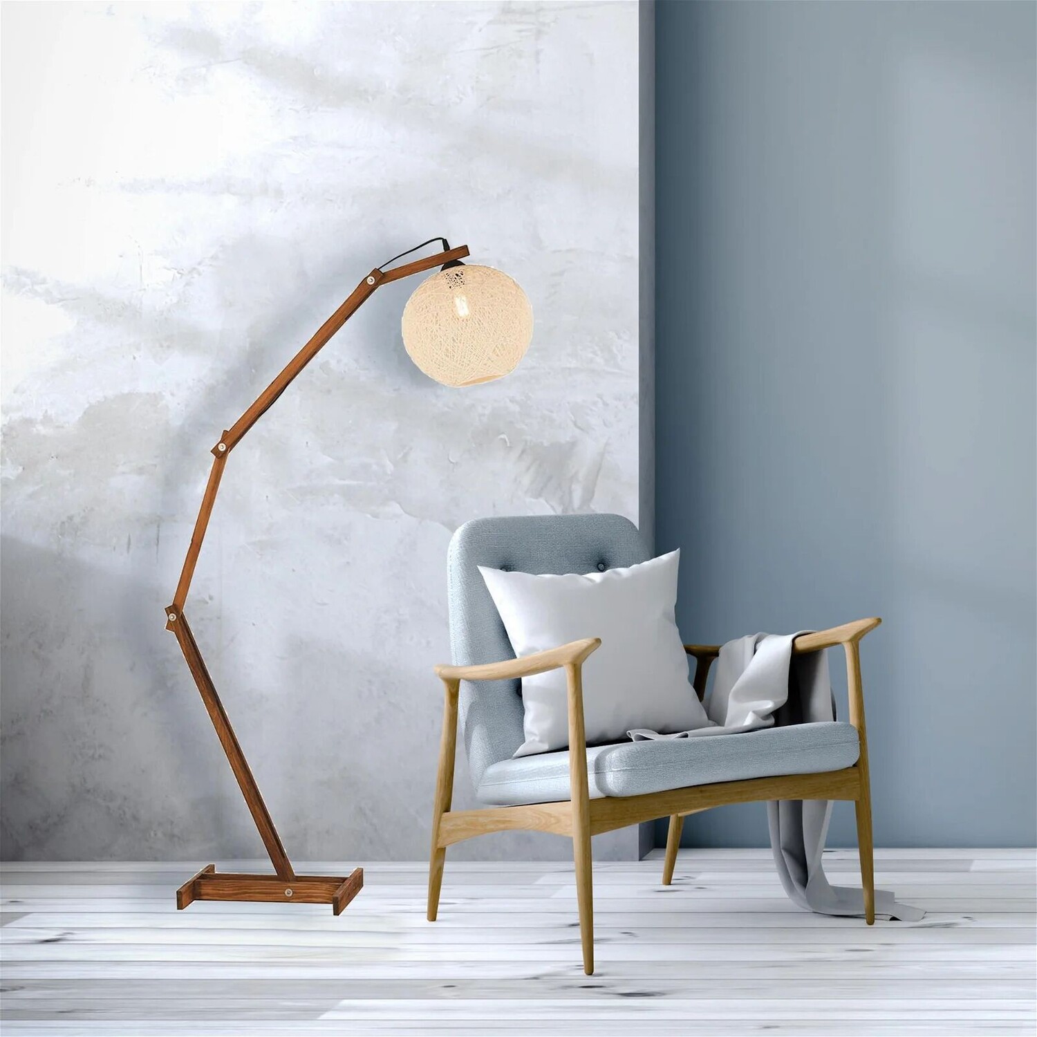 

Торшер Nisa Luce Wooden C - Орех