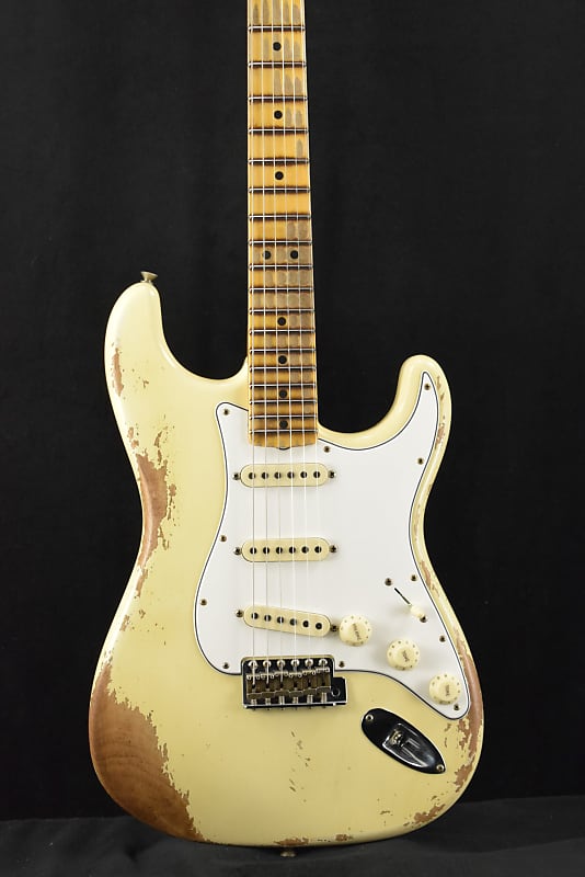 Электрогитара Fender Custom Shop '69 Stratocaster Heavy Relic - Aged Vintage White