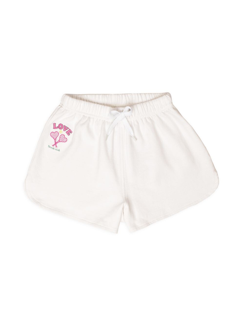 

Шорты с вышивкой Little Girl's & Girl's Iscream x Theme Love Tennis Racket Iscream, белый
