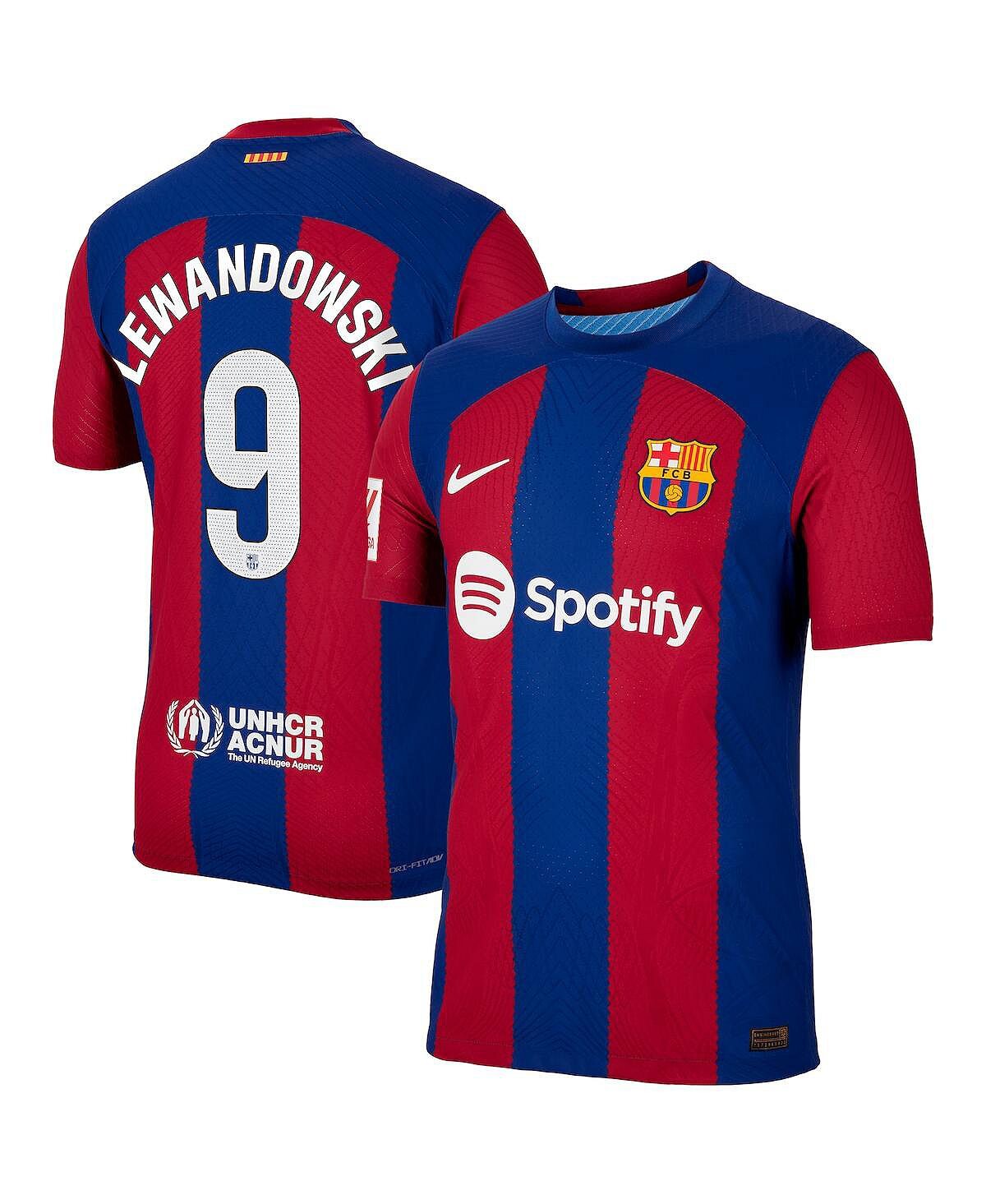 

Мужская домашняя аутентичная майка Robert Lewandowski Royal Barcelona 2023/24 Nike