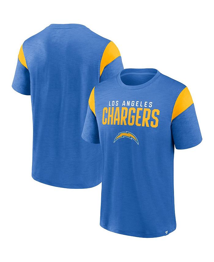 

Мужская футболка синего цвета с логотипом Los Angeles Chargers Home Stretch Team Fanatics, цвет Powder Blue