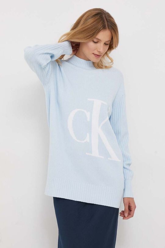 

Хлопковый свитер Calvin Klein Jeans, синий