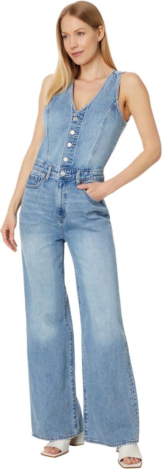 

Юбка Levi's Premium Denim Vest Wideleg Jumpsuit, цвет Deep Dive