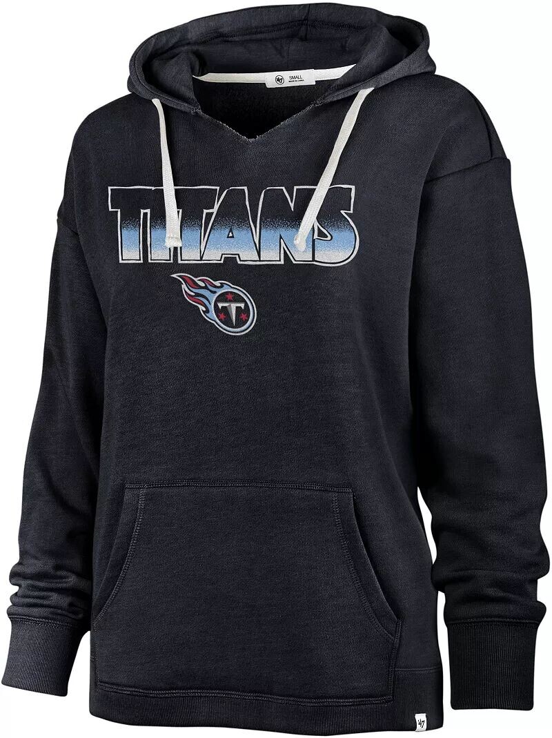 

Темно-синий пуловер с капюшоном Tennessee Titans '47 для женщин с цветной посадкой
