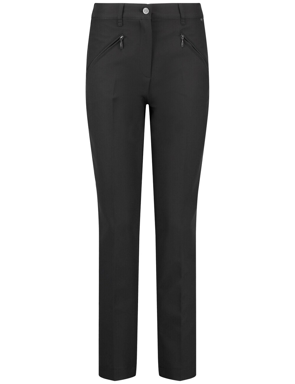 

Брюки узкого кроя со складками Gerry Weber, черный