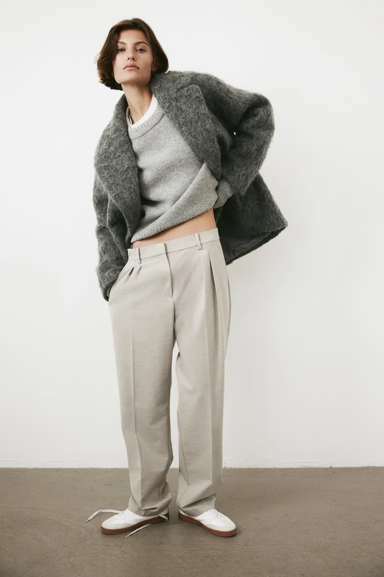 

Зауженные брюки H&M, серый