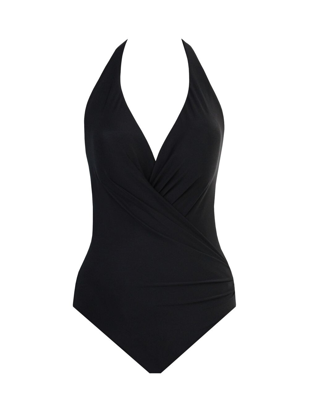 

Цельный купальник Rock Solid с запахом Miraclesuit Swim, черный