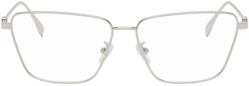Серебряные очки-багеты Fendi цена и фото