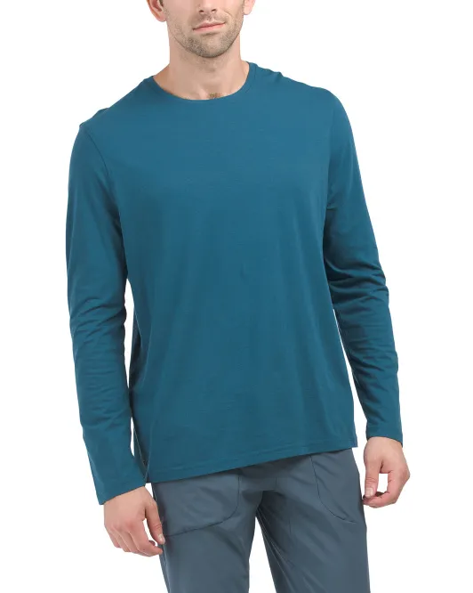 

Футболка Pima Cotton Spirit с длинными рукавами Greyson, синий