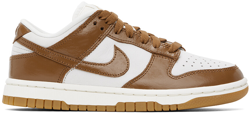 

Бело-коричневые низкие кеды Dunk Nike