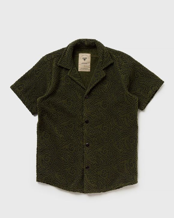 

Рубашка Oas Squiggle Cuba Terry Shirt, цвет squiggle green