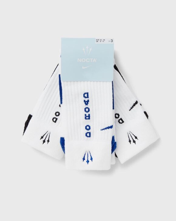 

Носки Nike X Nocta U Snkr Sox Crew 3Pr 160 Racing, разноцветный