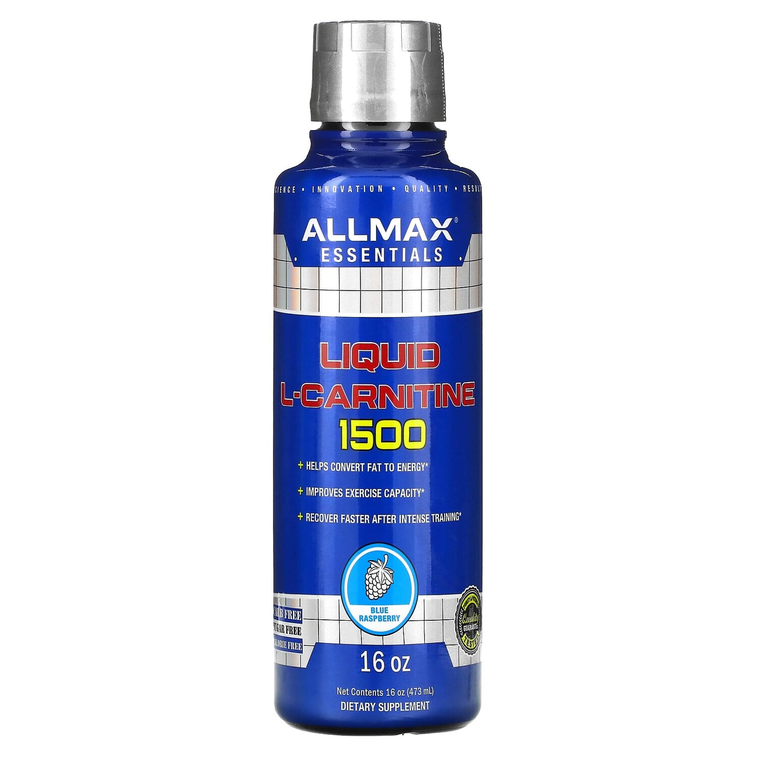 

Жидкий L-карнитин 1500, голубая малина, 473 мл (16 уний), ALLMAX