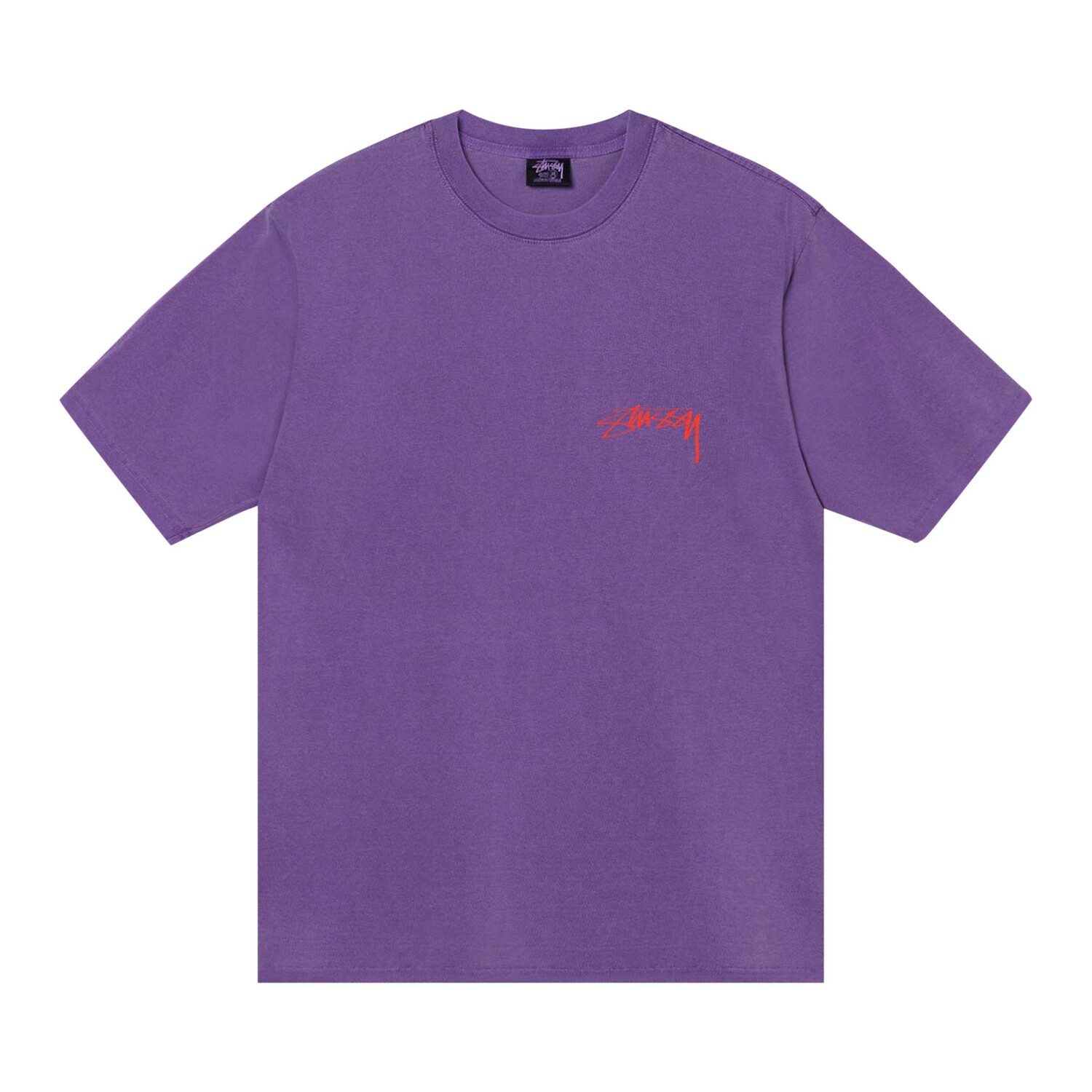 

Футболка Stussy Arachnid, окрашенная в пигмент, фиолетовая, Фиолетовый