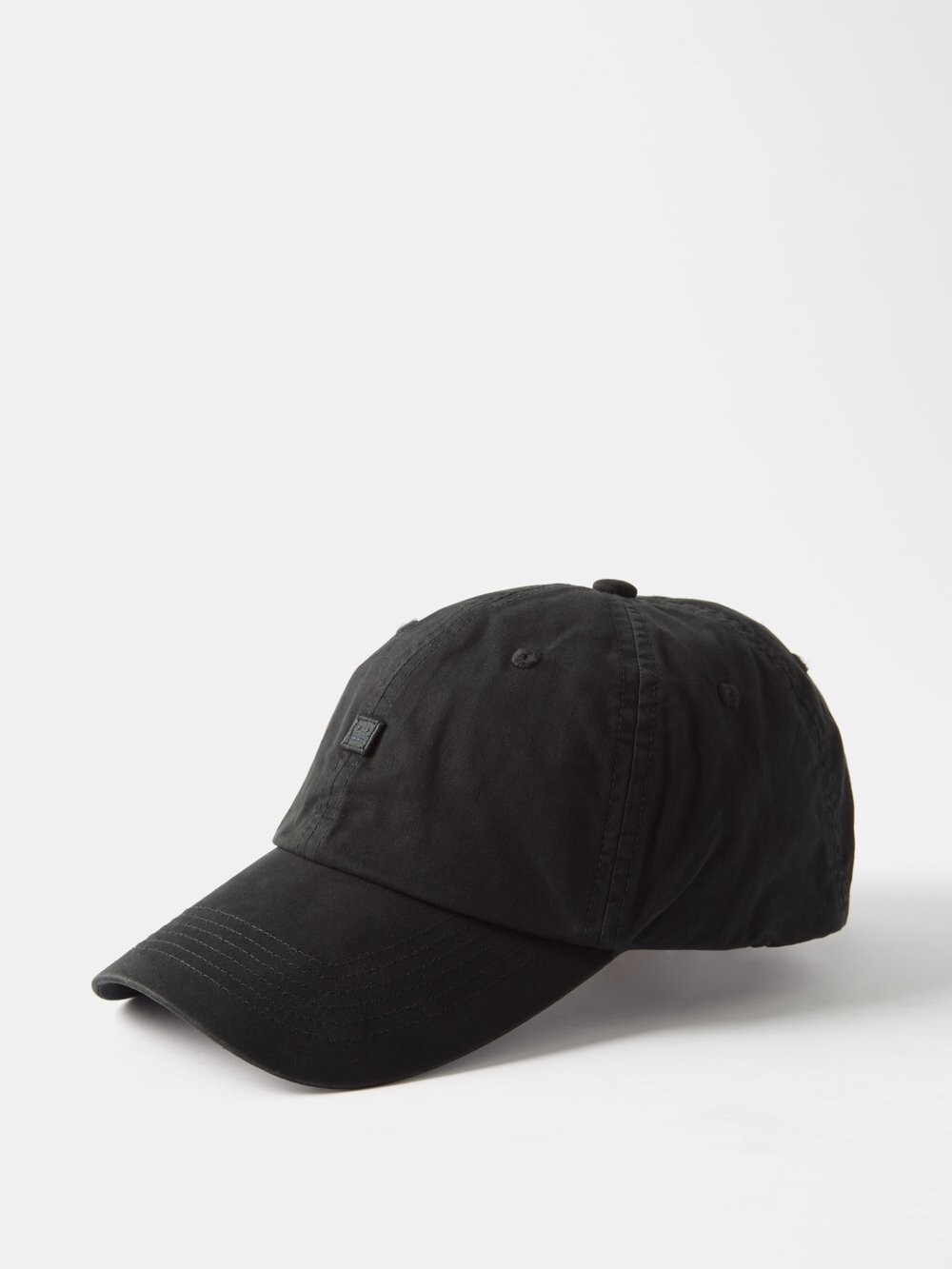 

Бейсболка cunov из хлопковой парусины с нашивкой на лице Acne Studios, черный