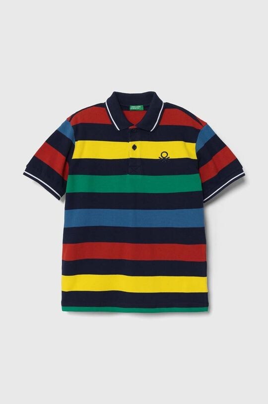 

United Colors of Benetton Детская хлопковая рубашка-поло, мультиколор