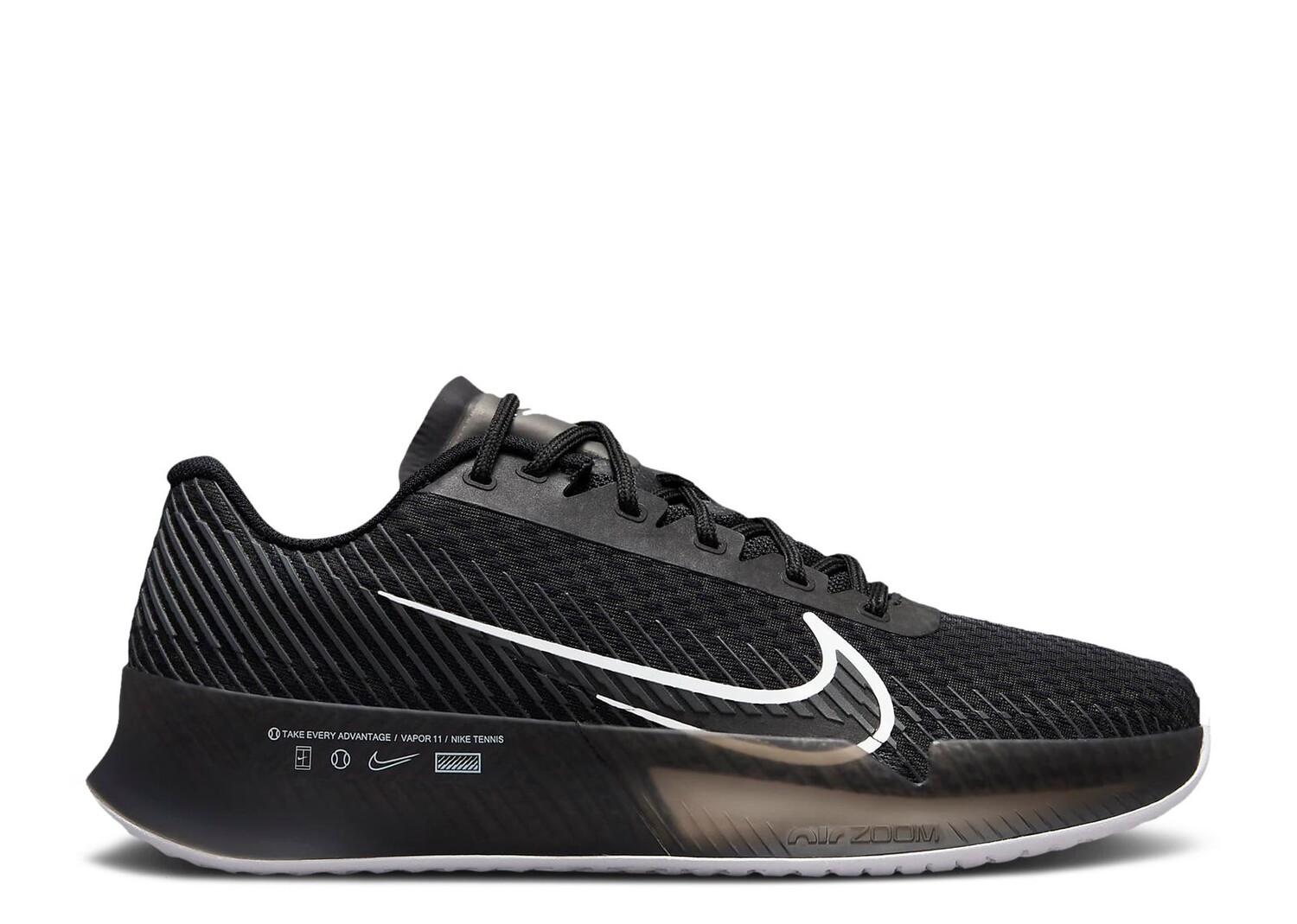 

Кроссовки Nike Wmns Nikecourt Air Zoom Vapor 11 Hc 'Black White', черный