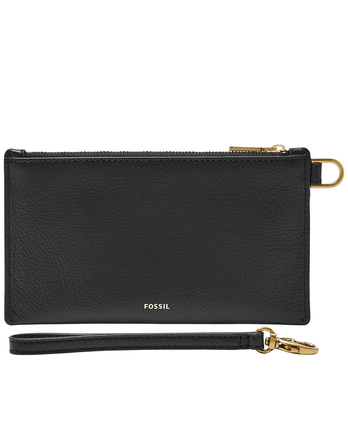

Кожаный кошелек на руку Fossil, черный