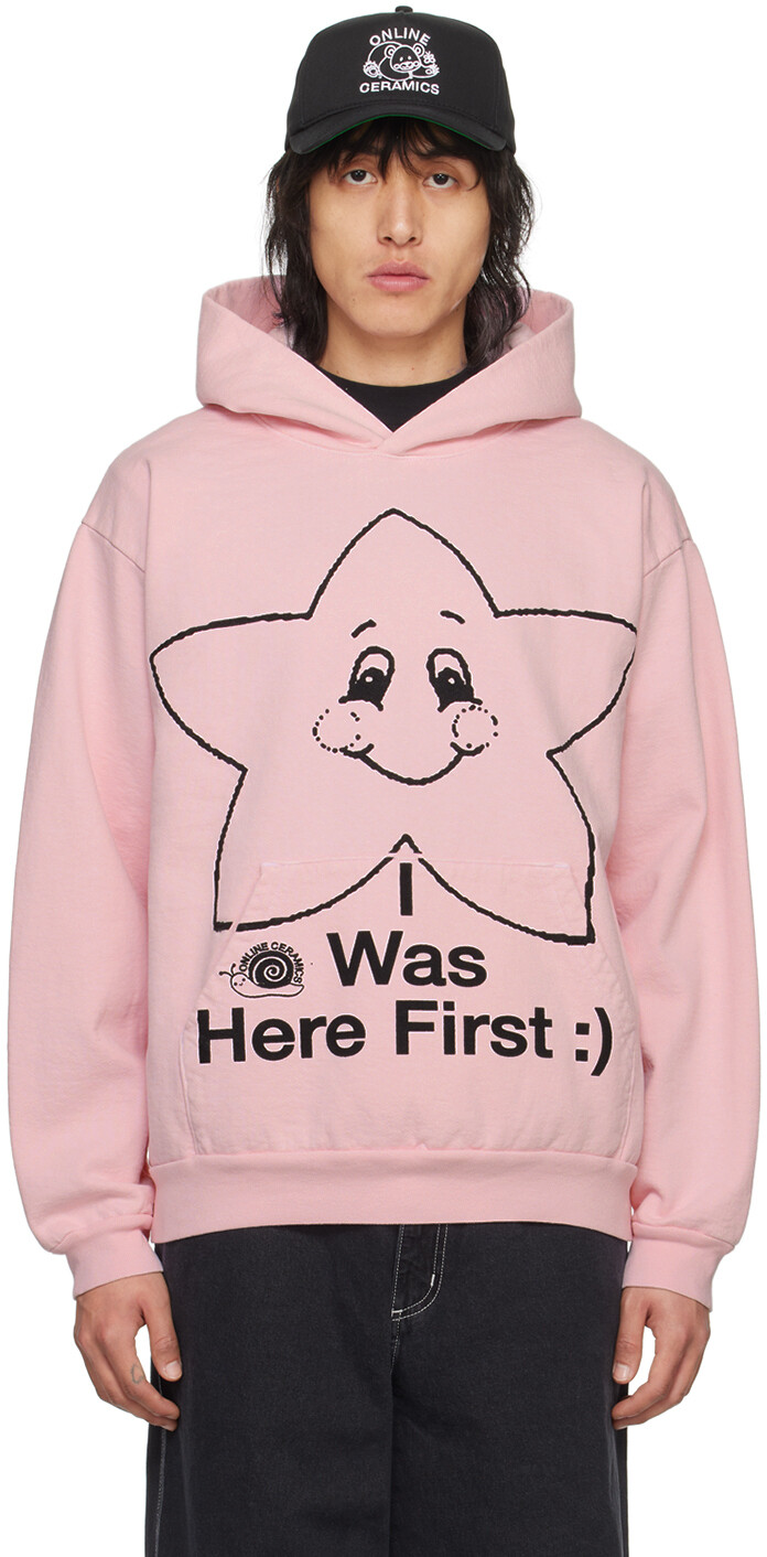 

Эксклюзивное розовое худи SSENSE Happy Star Online Ceramics