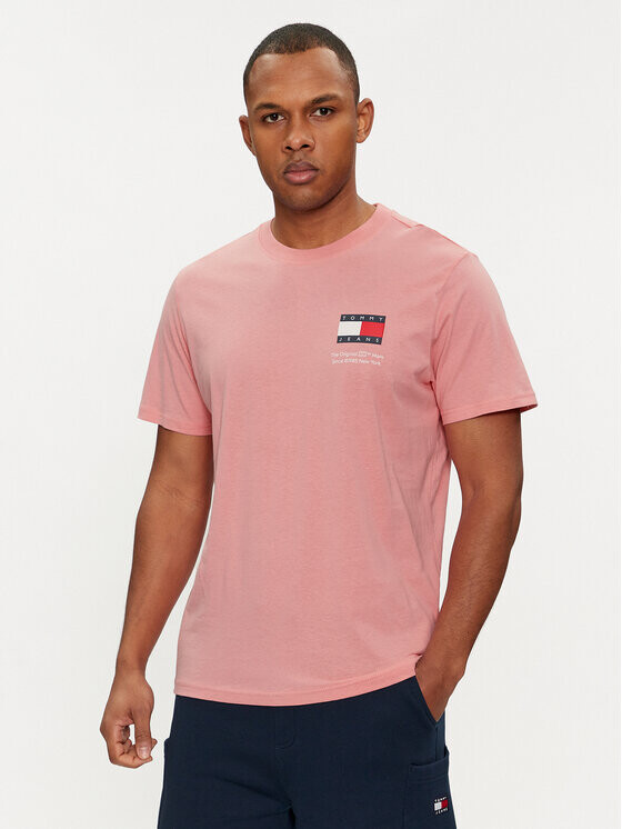 

Футболка узкого кроя Tommy Jeans, розовый