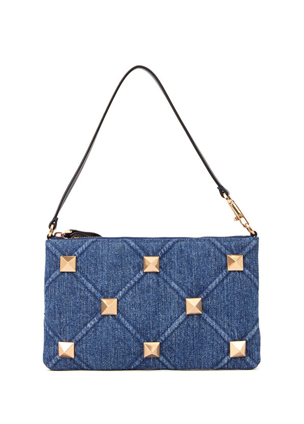 

Синяя женская джинсовая сумка rockstud spike Valentino Garavani