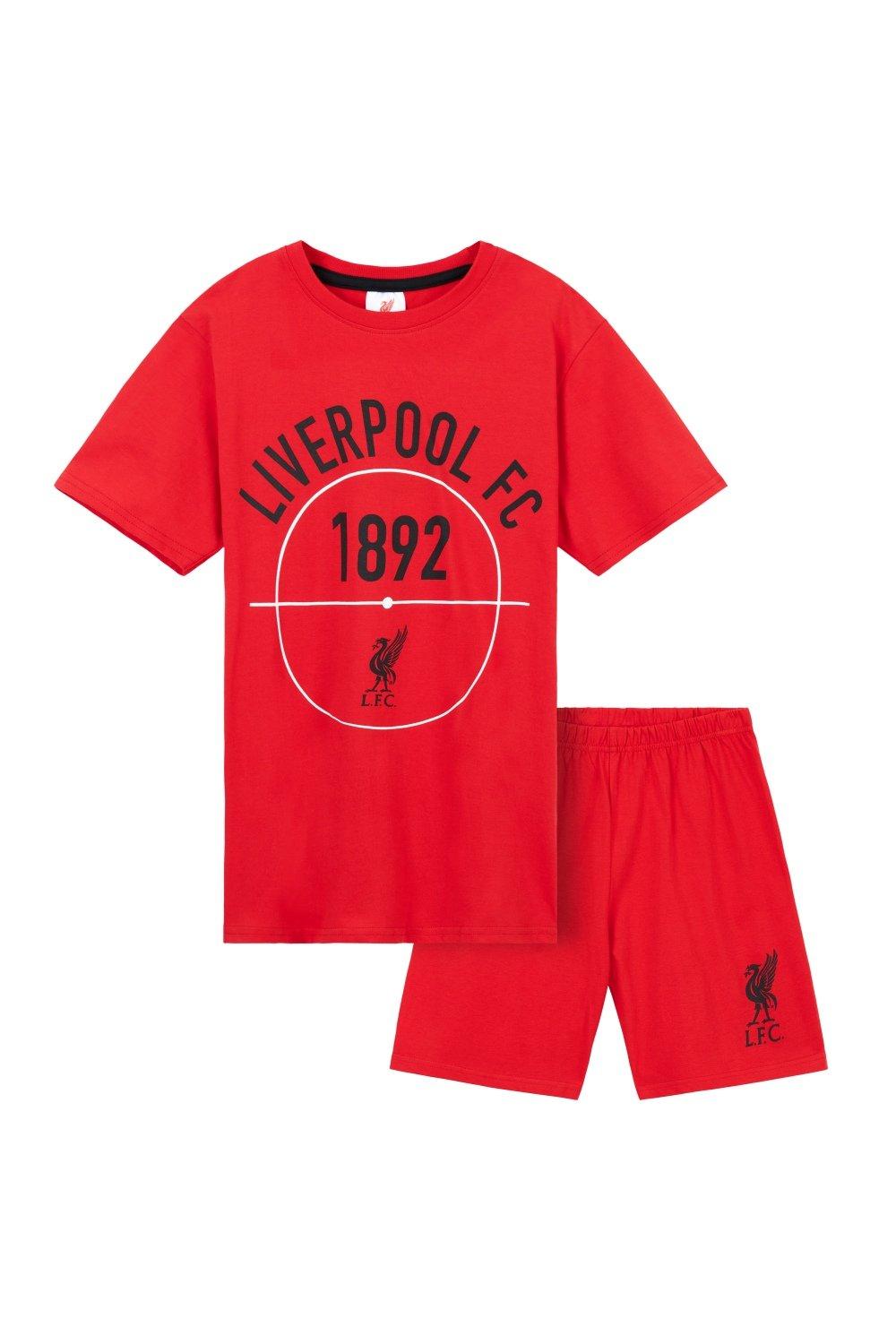 Пижамный комплект — шорты и футболка Liverpool FC, мультиколор футбольная форма фк арсенал fc arsenal взрослая б н красно белая м красный белый 48