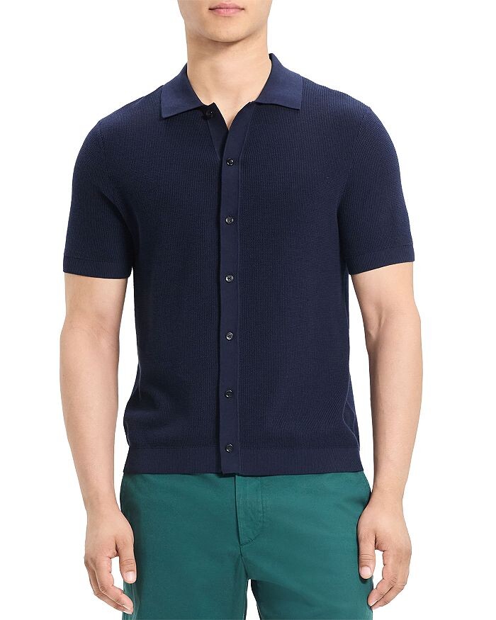 

Рубашка с коротким рукавом Myhlo Slim Fit с пуговицами спереди Theory