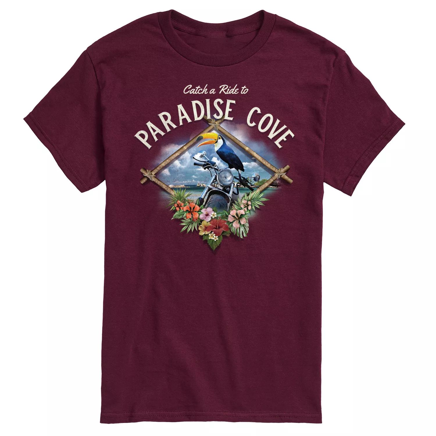 Мужская футболка с открыткой Paradise Cove Licensed Character