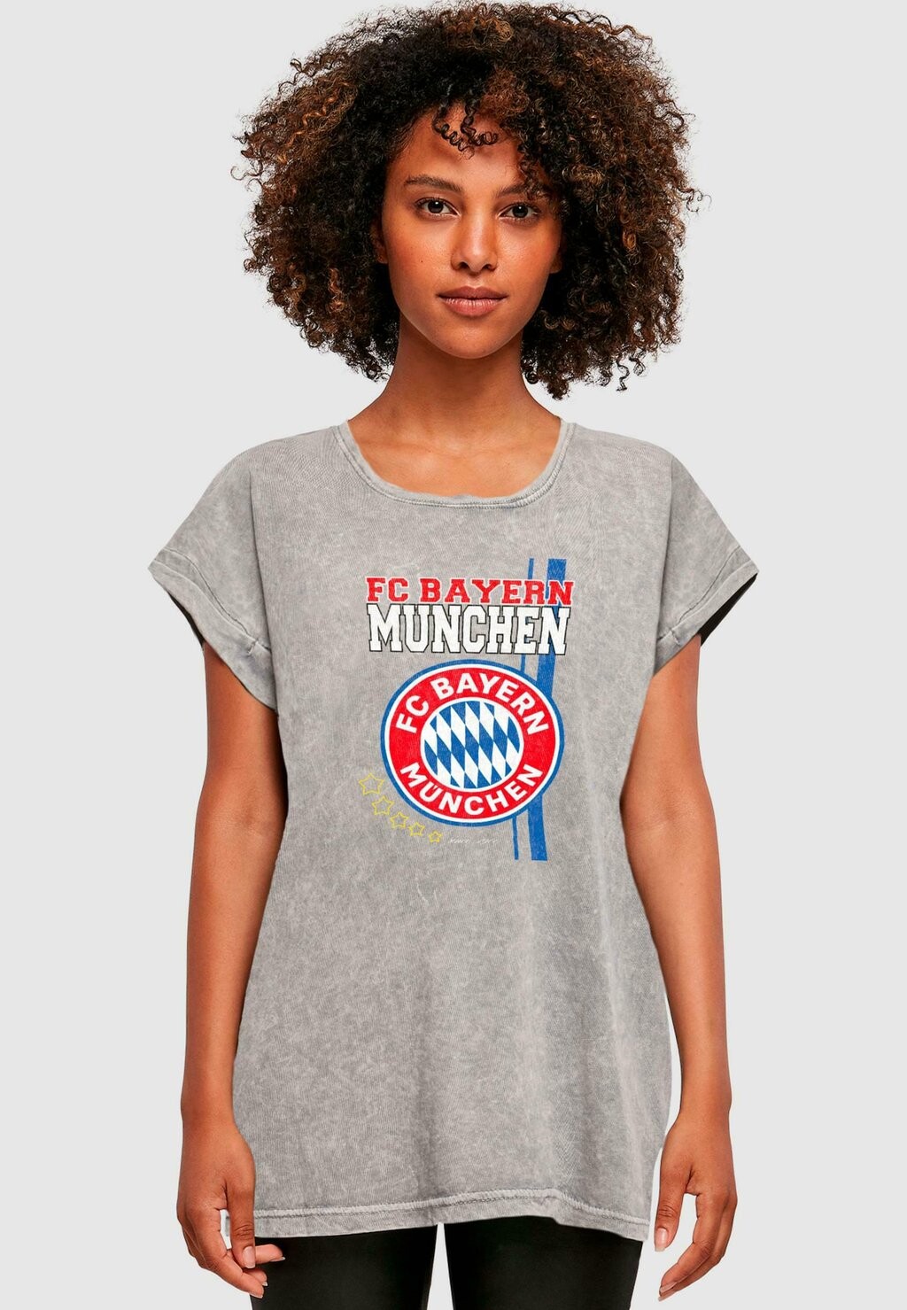 

Футболка с символикой FC Bayern München, цвет grey black