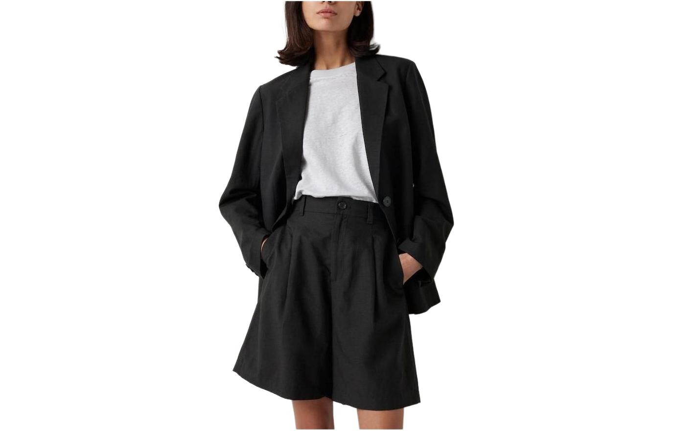 

X CDC Co-brand повседневные шорты женские черные Uniqlo