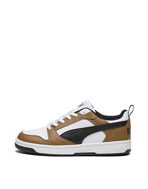 

Кроссовки Puma Rebound v6 Low в белом, черном и шоколадном цветах