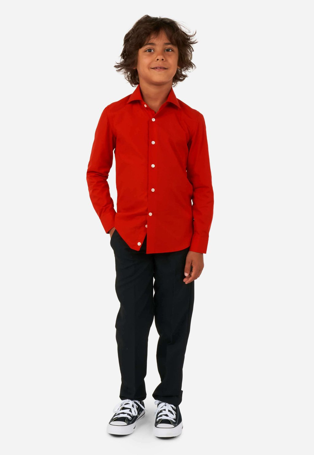 классическая рубашка solid color opposuits цвет red devil Рубашка OppoSuits, цвет red