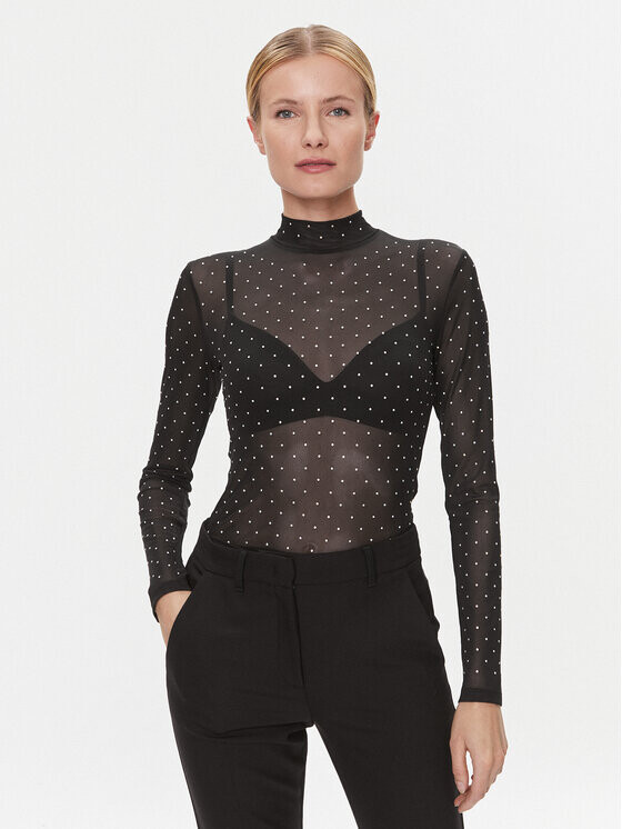 

Блуза стандартного кроя Gina Tricot, черный