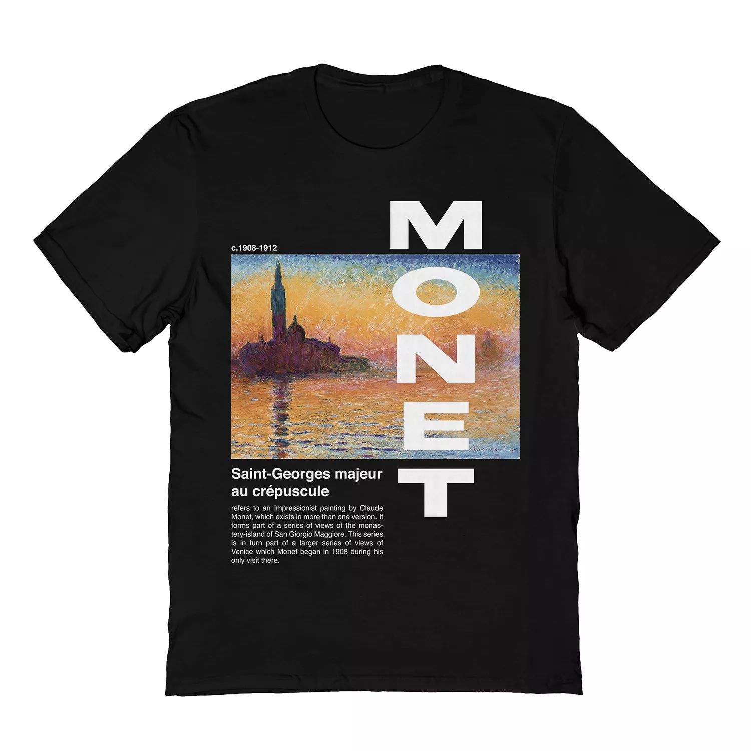 Мужская футболка Monet Claude Monet Licensed Character цена и фото