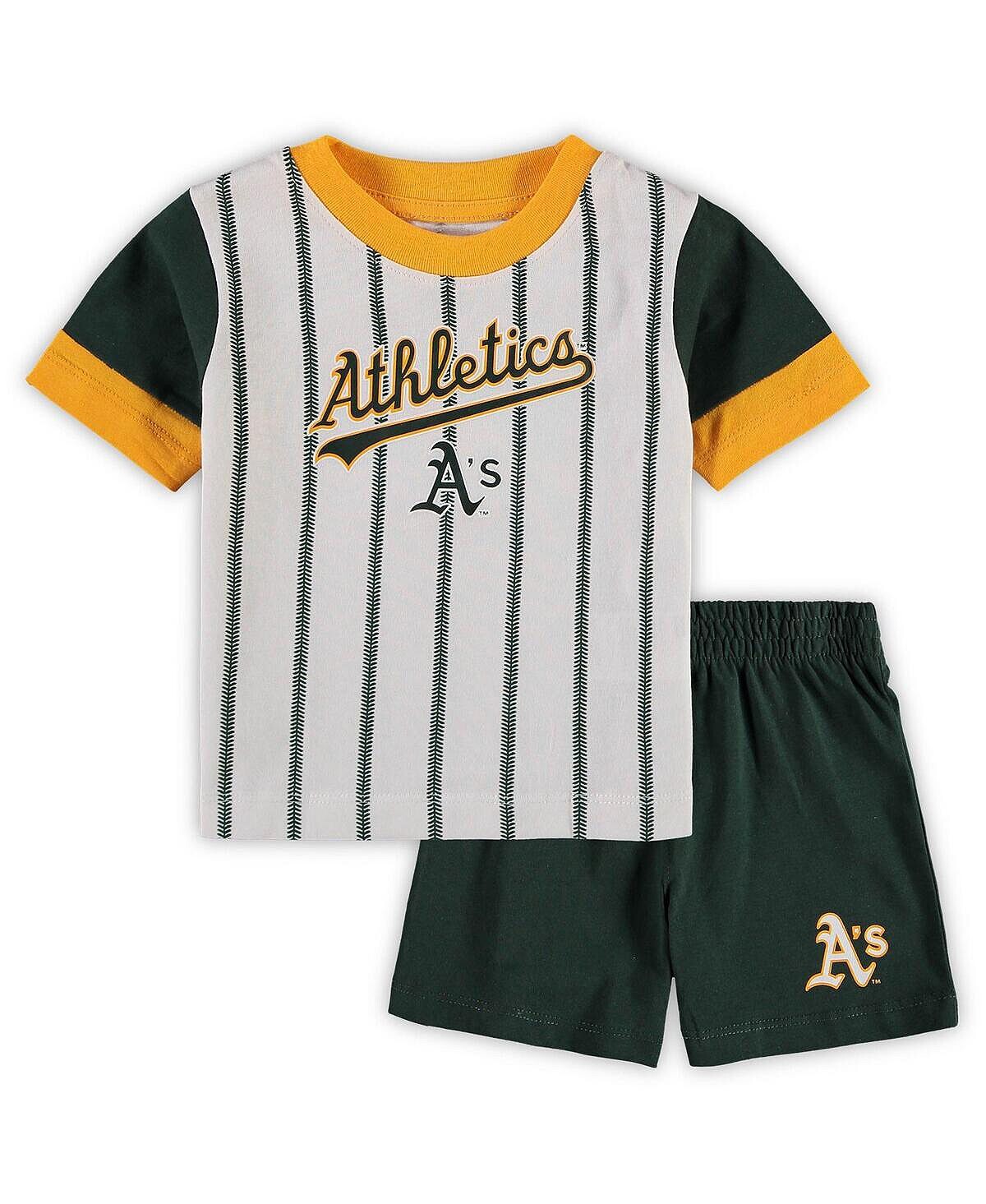 

Бело-зеленый комплект из футболки и шорт игрока Oakland Athletics Position для мальчиков для малышей Outerstuff