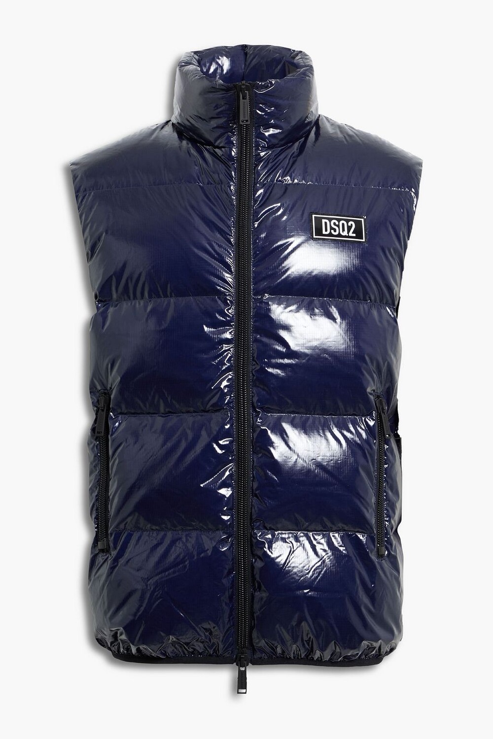 

Пуховик из рипстопа с аппликацией и покрытием DSQUARED2, индиго, Синий