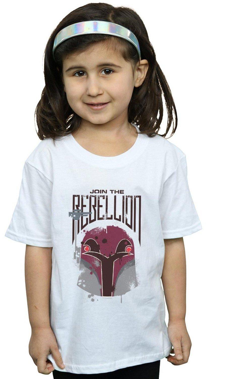 Хлопковая футболка Rebels Rebellion Star Wars, белый хлопковая футболка rebels hera star wars черный