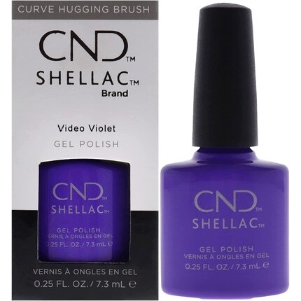 

Шеллак Video Violet 7,3 мл 0,25 жидких унций, Cnd