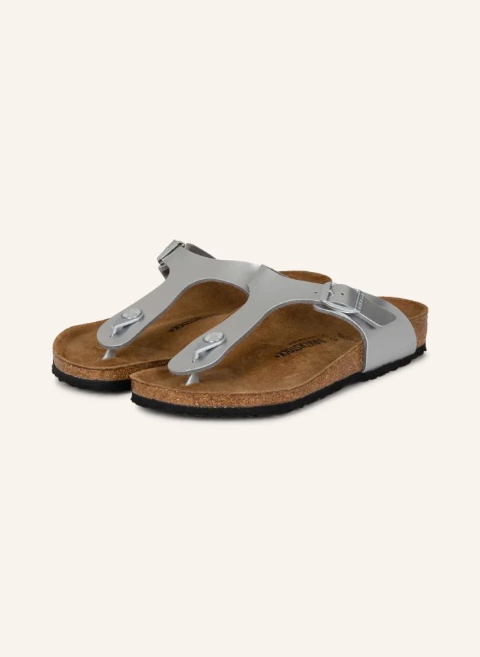 

Босоножки gizeh Birkenstock, серебряный