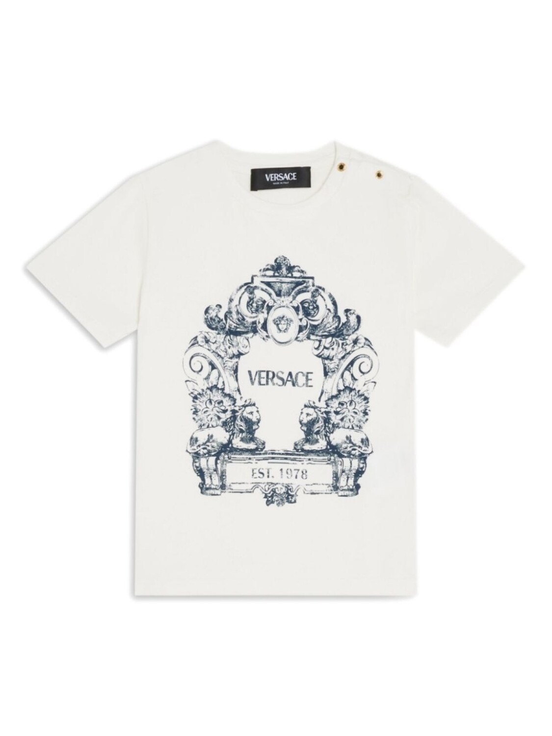 

Versace Kids футболка с логотипом, белый