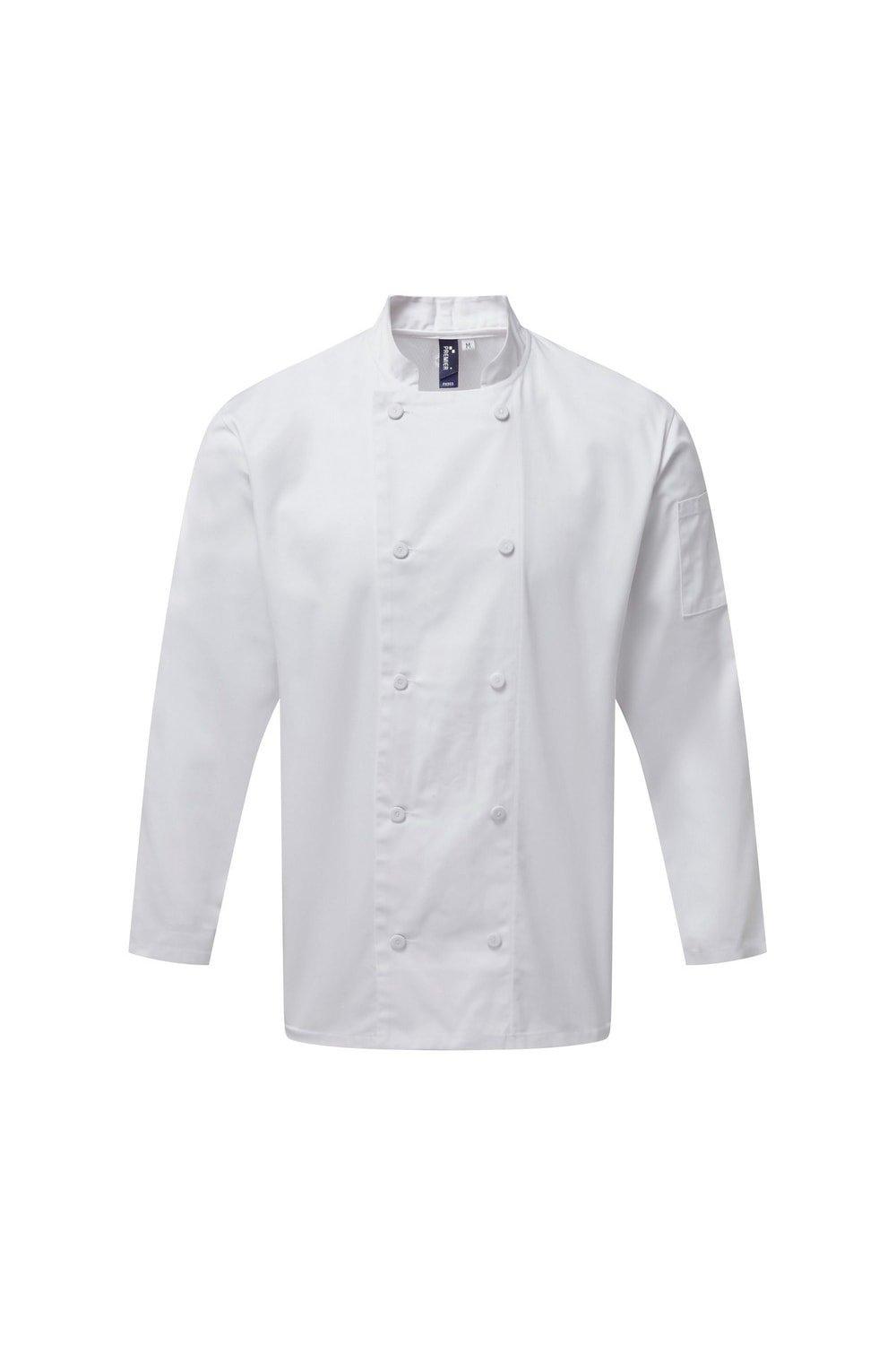 Куртка с длинными рукавами Chefs Coolchecker Premier, белый