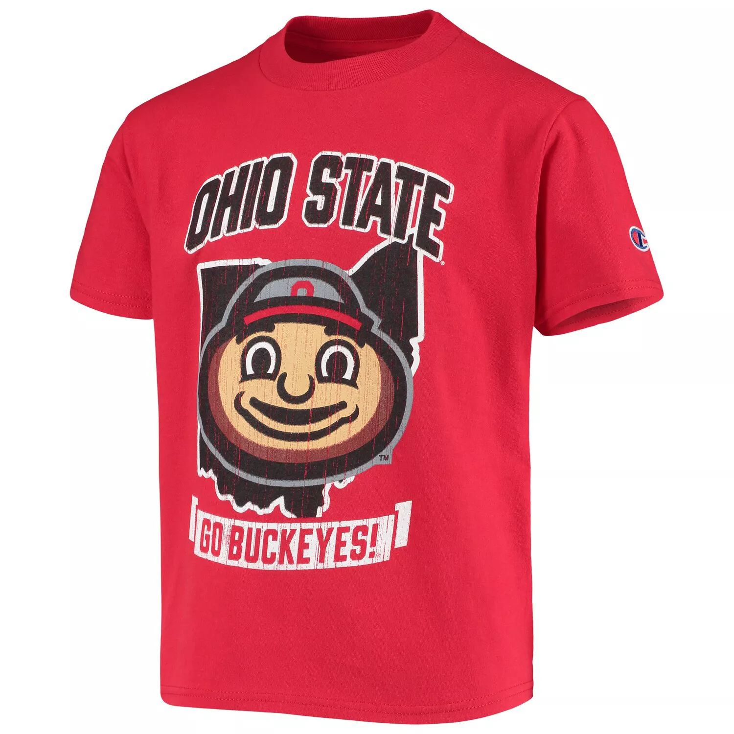 

Футболка с символом «Чемпион среди молодежи» Scarlet Ohio State Buckeyes Strong Mascot Champion